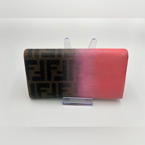 Fendi Pink Ombre Zucca Continental Wallet - Picture 2 of 8
